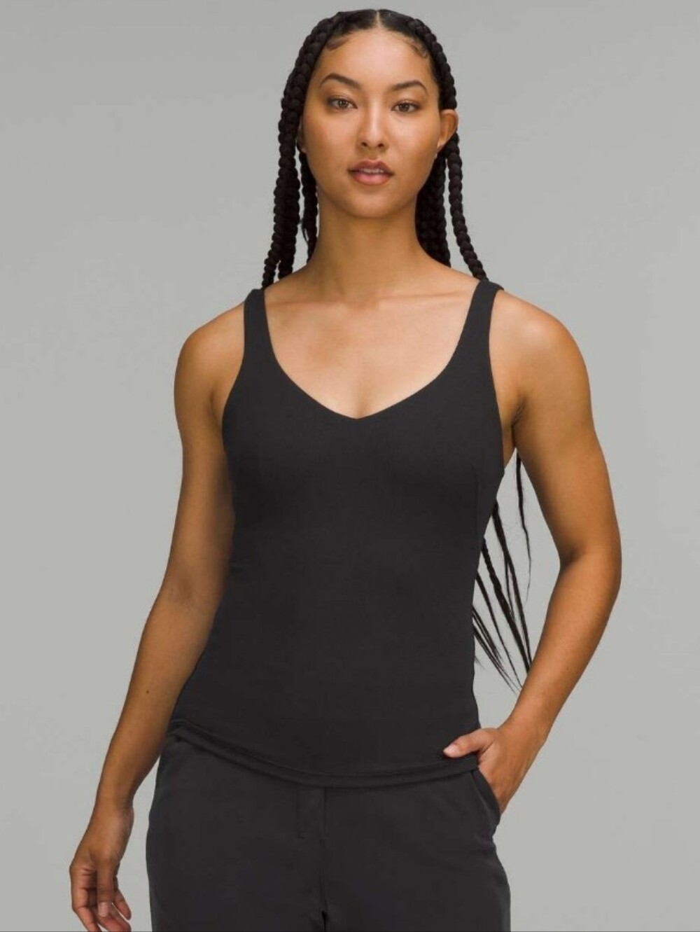Lululemon Ribbed Micro-Modal Tank Top Black 6